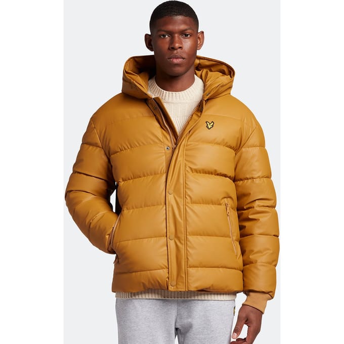 Lyle & Scott jubileum gouden rubberen pufferjack