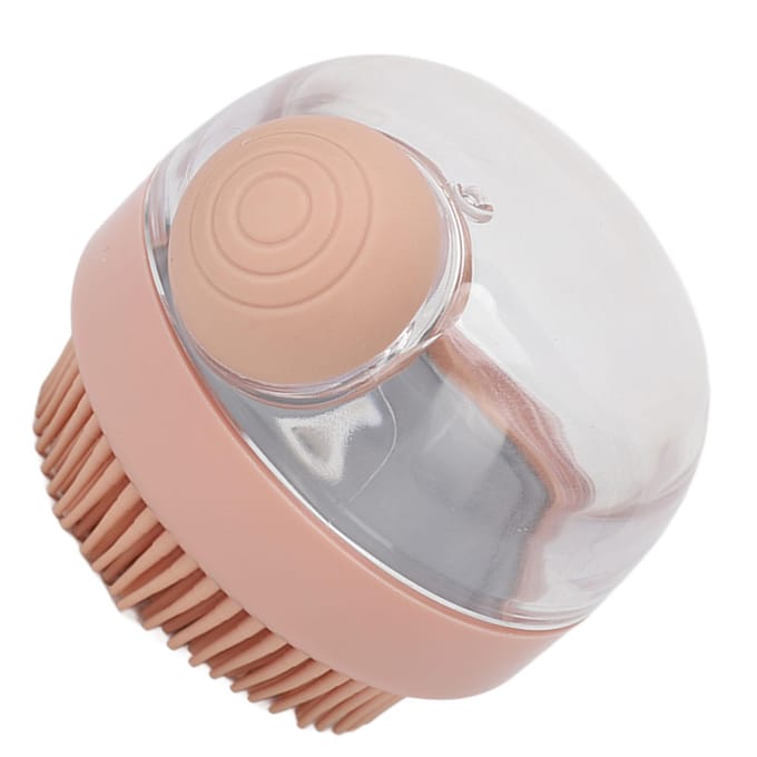 Siliconen Lichaamsborstel met Zeepdispenser Schuimt Goed Exfoliërende Doucheborstel voor Vrouwen Mannen white