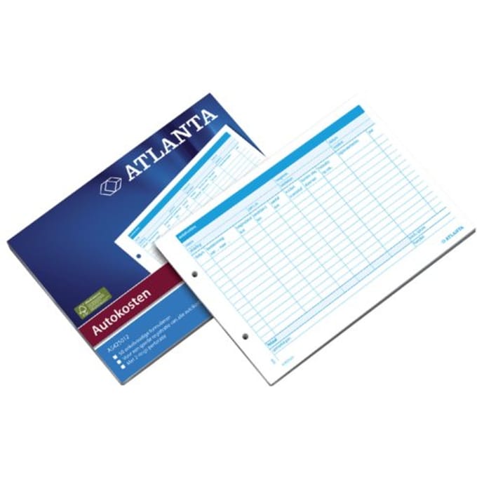 Autokostenboek Djois Atlanta A5 wit