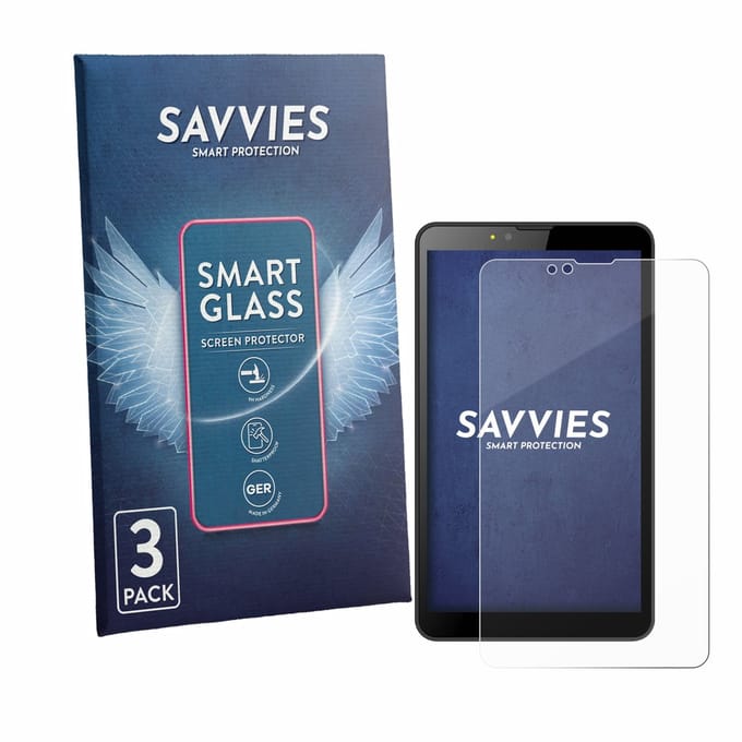3 Stuks Savvies Screenprotector - geschikt voor Brave BT7X1 - beschermfolie glas transparant