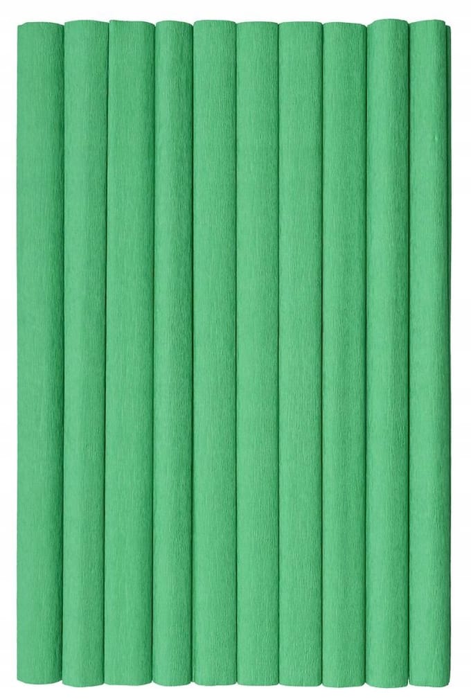 Gekreukt Kreppapier Groen 50x200cm - 10 Vellen