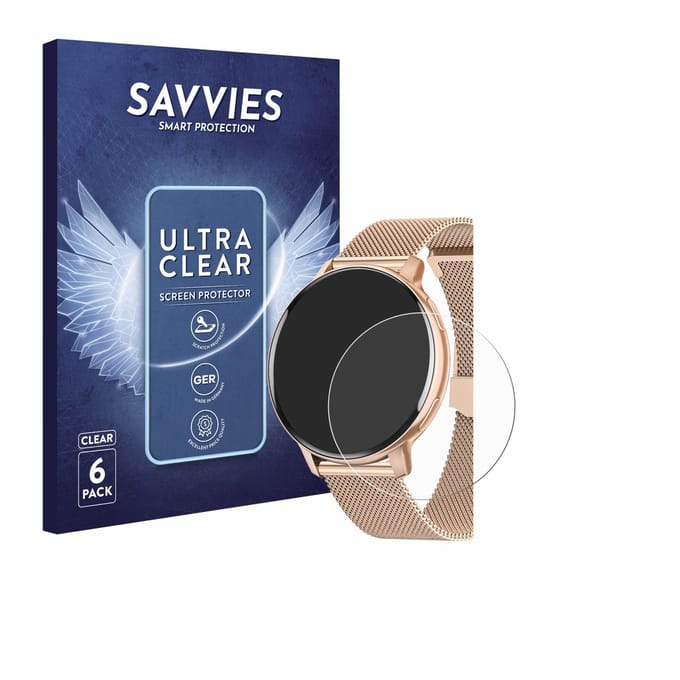 Savvies - Screenprotector voor Hasakei S53 1.39" - Folie Beschermfolie transparant 6 Stuks