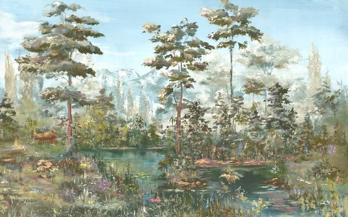 Fotobehang - Harmonic Homeland 400x250cm - Vliesbehang