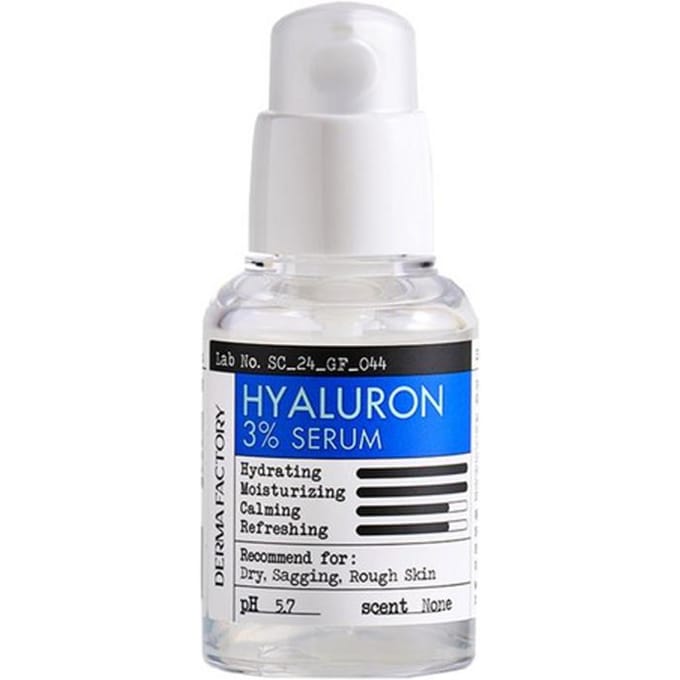 THE DERMA FACTORY Sérum Acide Hyaluronique 3% 30ml white
