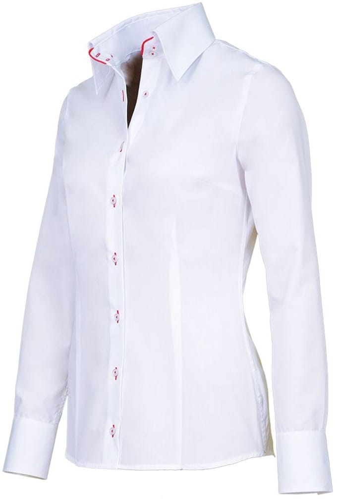 Giovanni Capraro 29313-85 Dames Blouse 55/45% | Wit | maat 34