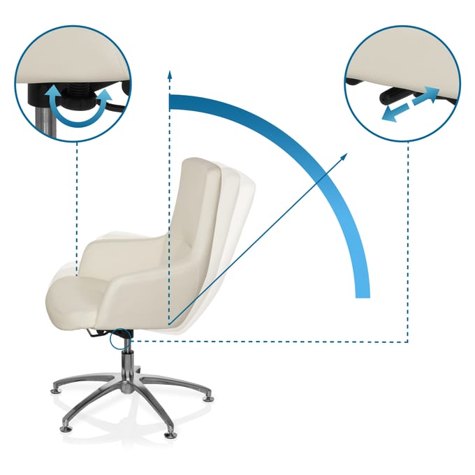 hjh office Shake 300 - Bureaustoel - Cr�me