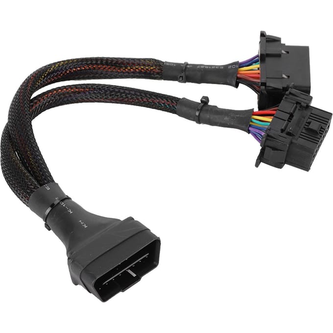 1 naar 2 OBD Adapter Splitter Y Kabel Verlengsnoer Auto Diagnose Scan Tool black