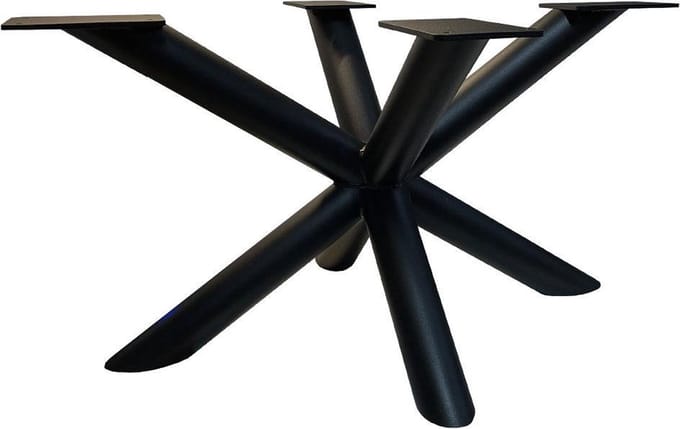 FLE - Stalen matrix zwart spinpoot 78 x 58 cm en hoogte 40 cm (ø 6 cm)
