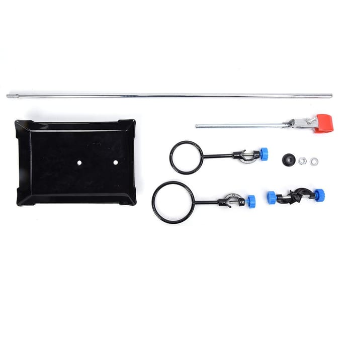 Support de Laboratoire Support Support Pince pour Fiole Chimique Instrument d'Expérience de Laboratoire white