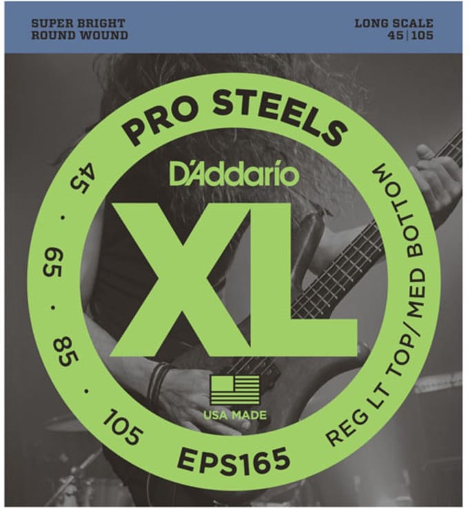 D'Addario EPS165 XL ProSteels Bassnaren (45-105)