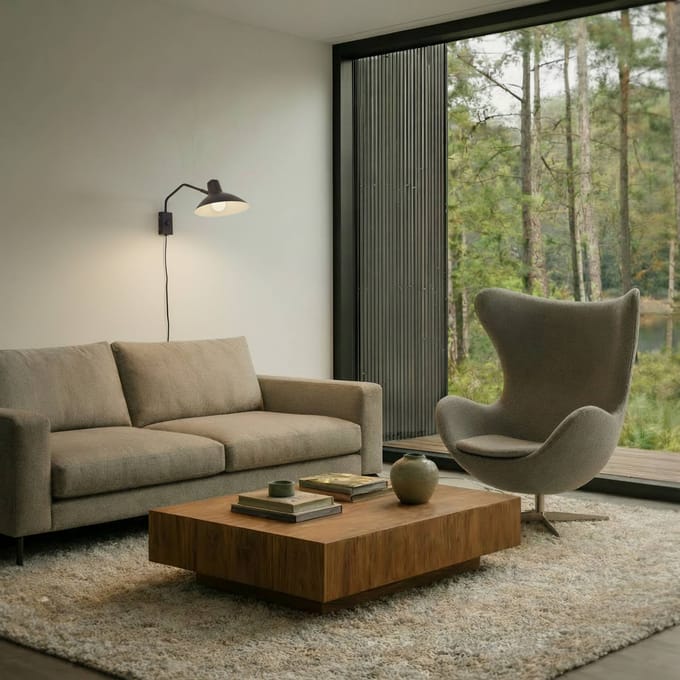 Lindby - wandlamp - 1licht - Metaal, ijzer - H: 23 cm - E27 - zwart