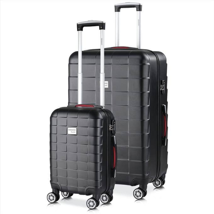 Hardcase Set 2 stuks Exopack Zwart ABS