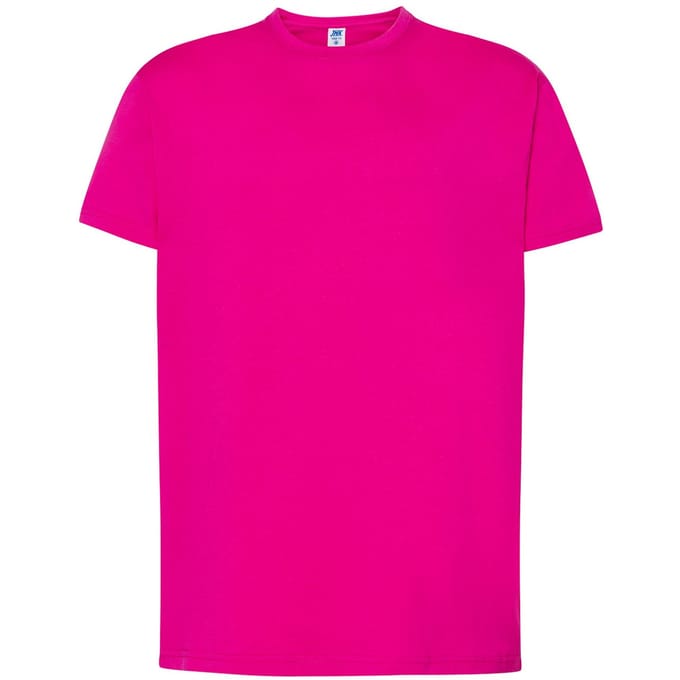 JHK Heren Normaal T-Shirt (Fuchsia)