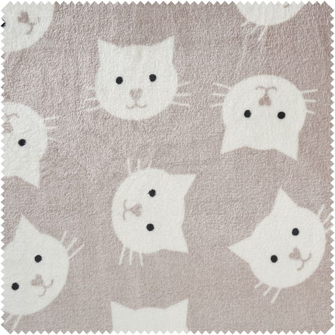 Double fleece stof "Cat"