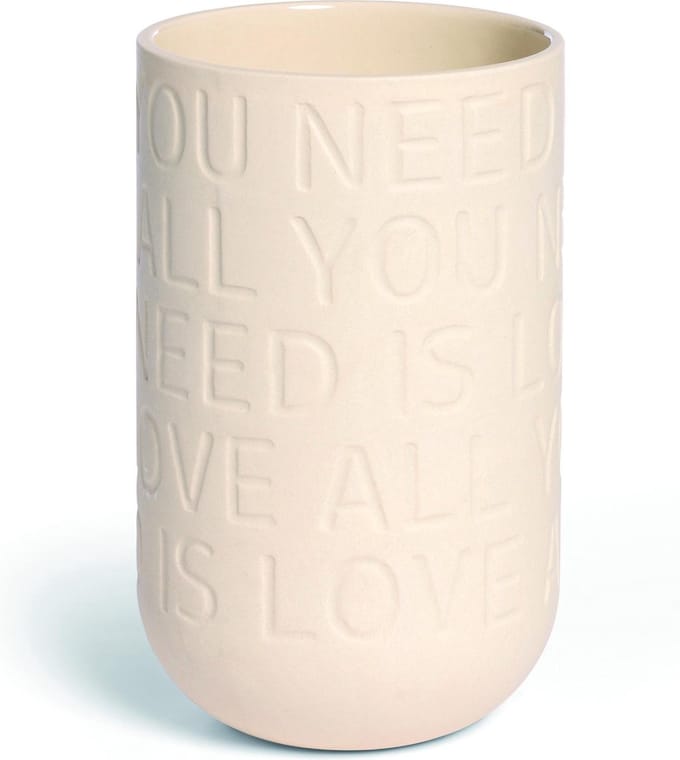 Kähler - Love Song  Vaas - 17cm - Crème