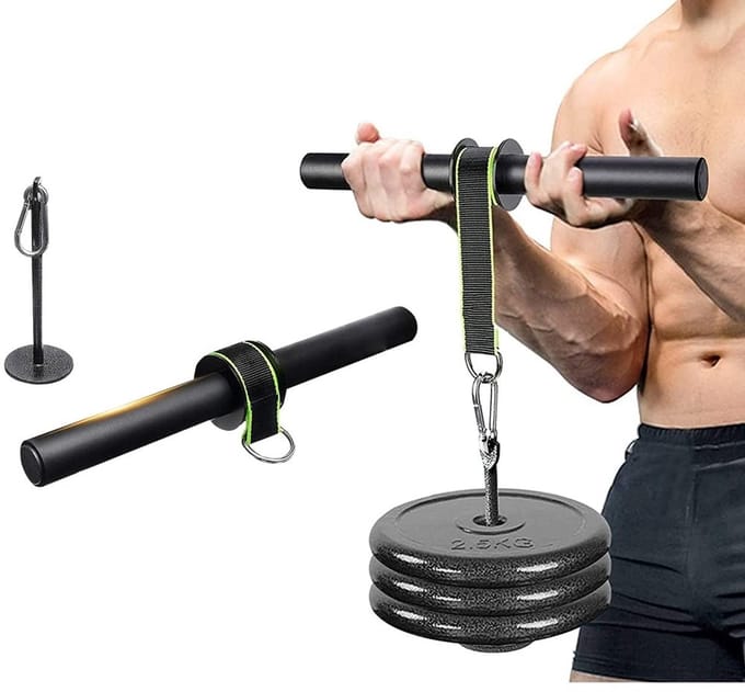 Dailygoods- Roller Trainer - Flexibele Training - Polsoefening/Handkrachttraining - Onderarm Workout Tool - Schokbestendig - Antislip Handgreep - Duurzaam en Stevig - Onderarmtrainer