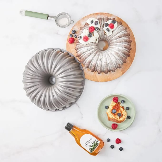 Karaca-Cake vorm-Gesneden cakevorm-25,5 cm -Antrasit-Bakvorm