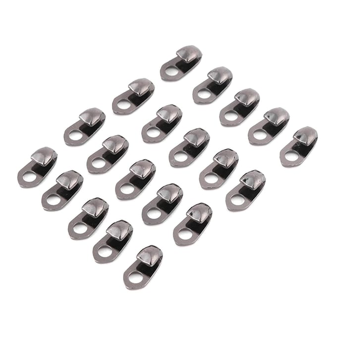 20 stuks/set laarzenhaken veterfittingen met klinknagels voor reparatie/kamp/wandel/klimaccessoires gray
