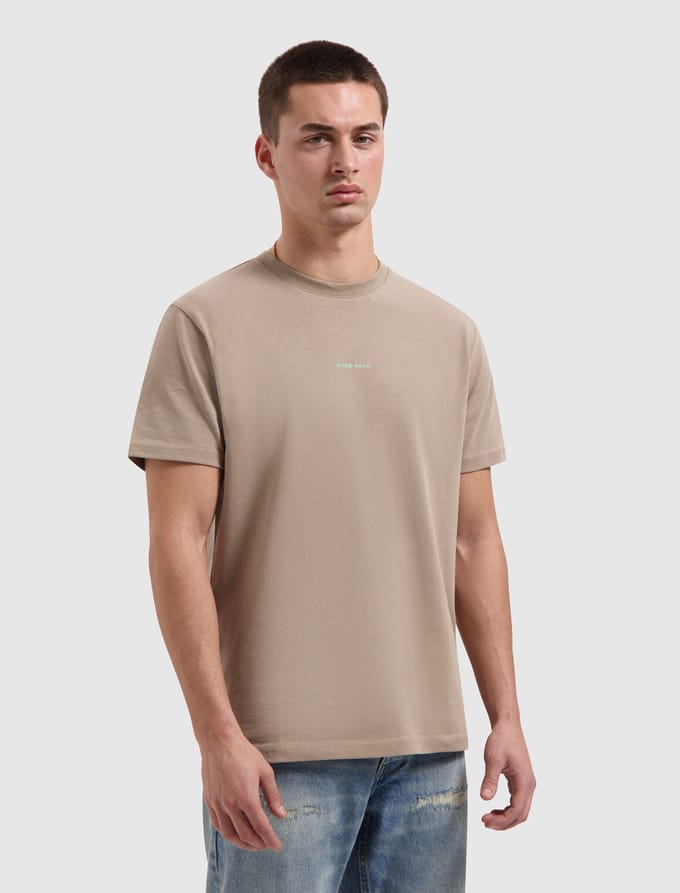 Pure Path Family Crest T-shirt Taupe  S