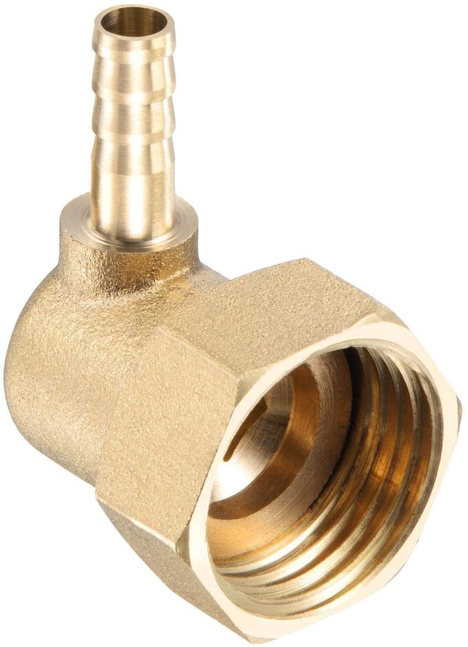 Dailygoods - Messing Slang Barb Fitting Elleboog 6mm x G1/2 Vrouwelijk