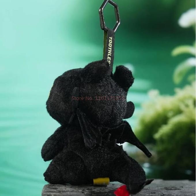 Echte Universal Studios Drakengetemmer Tandeloos Poppen Knuffel Vis Poppen Vasthoudend Schooltas Poppen Schattig Cadeau black