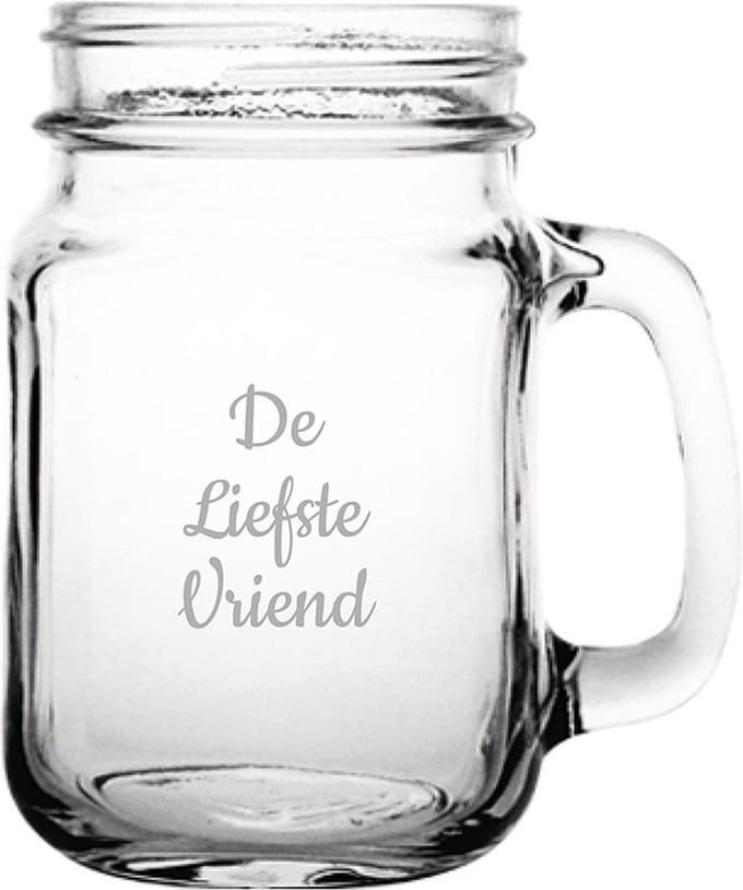 Gegraveerde Drinkglas 45cl De Liefste Vriend