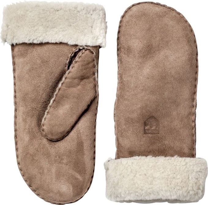 Sheepskin Mitt Dames Want Beige 9