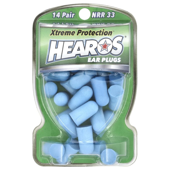 Bouchons d'oreilles Hearos, Xterme Protection™, bleus, NRR 33, 14 paires gray