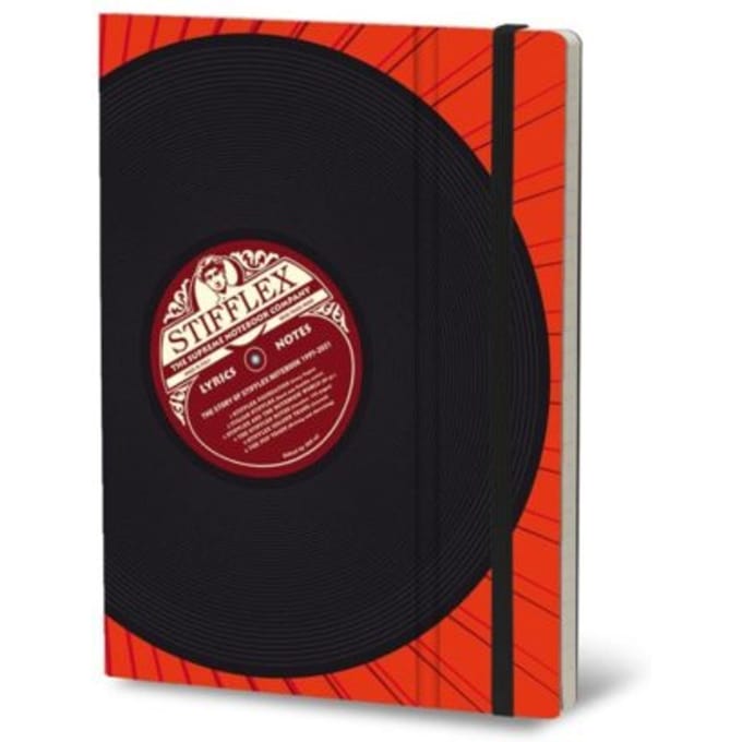 Stifflexible notitieboekje vinyl, 19 x 25 cm, lyrics
