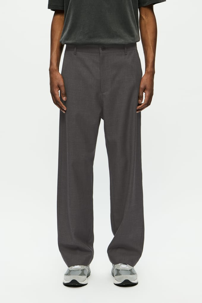 Broek van wolmix met achterzakken, model 'Henry trousers'