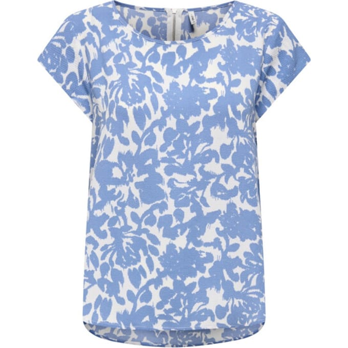 Relaxed fit blouseshirt in crêpe-uitvoering Model 'VIC'