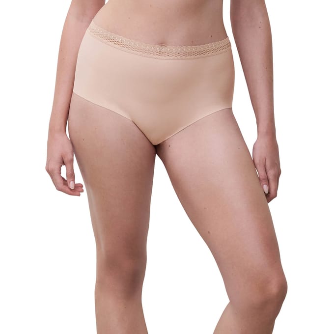 Chantelle dames kanten maxi slip modal - Cozy Chic - M - Beige