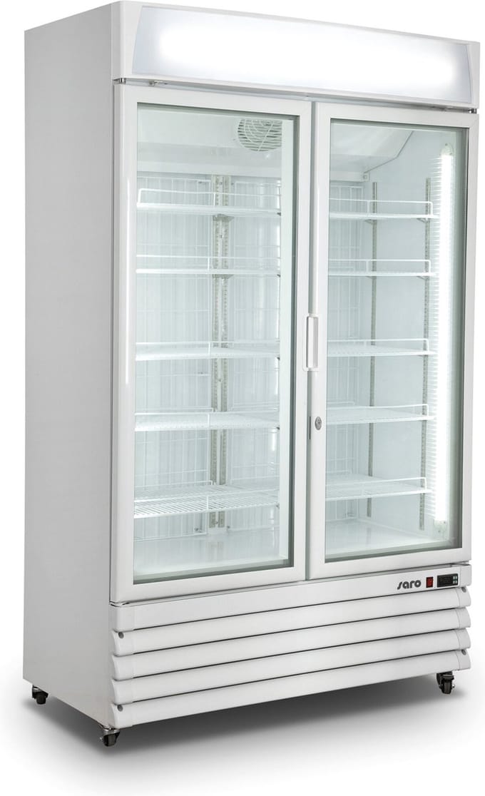 SARO G 885  - Geforceerd - Glasdeurkoeler - 2 Klapdeuren - All White - 453-10081