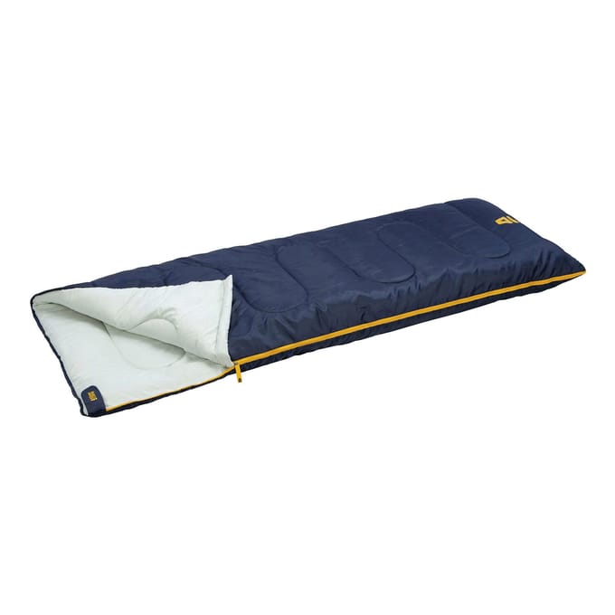 Abbey Camp Slaapzak Ripstop - Dekenmodel - Blauw - 210x82 cm - Koppelbaar