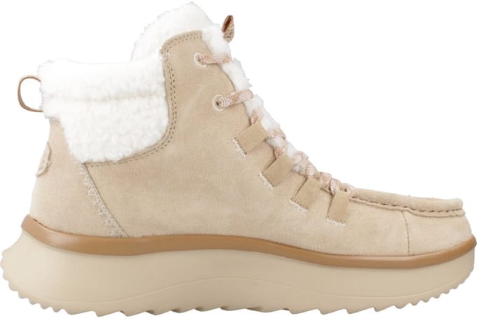 HEYDUDE - Wendy Peak Apres Suede CozStit Dames Boots Tan - Maat 40