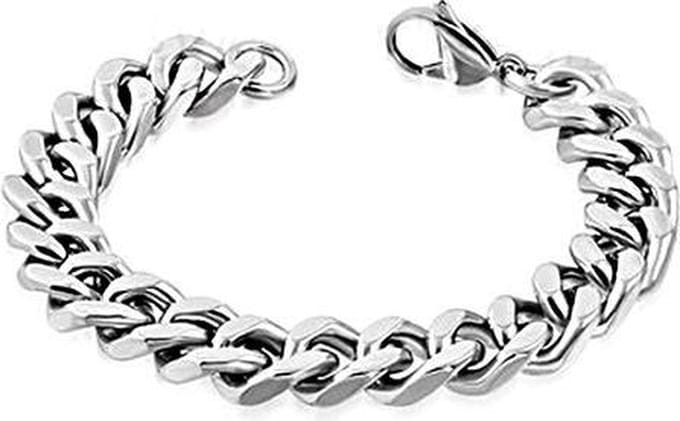 Amanto Armband Aday - 316L Staal - Ovaal - 12mm - 21cm