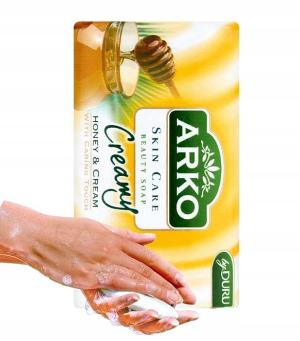 Arko Huidverzorging Romige Honing en Room Zeepblok 90G