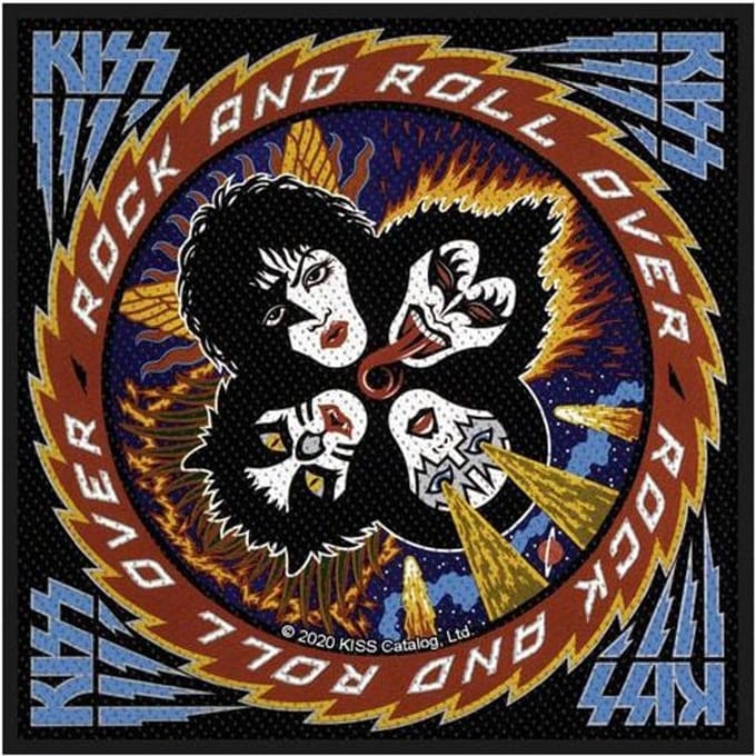 Kiss Rock & Roll over Unisex Patch - meerkleurig - Standard