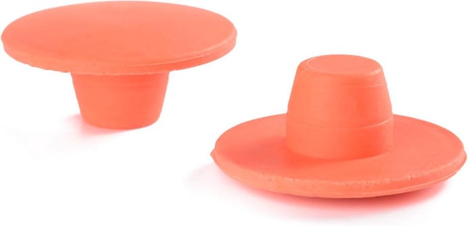 Rubbermagazijn - Rubber dop voor traptrede - Oranje (per 100 stuks) - Antislip rubber trapdoppen