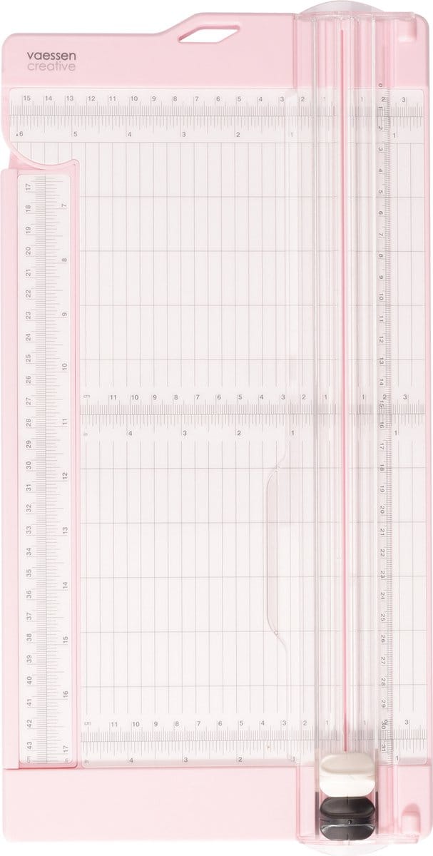 Vaessen Creative Papiersnijder met Rilfunctie - 15 x 30,5 cm - Roze