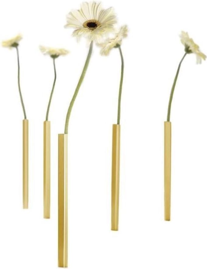 Magnetic vases - gold - set 5 pcs