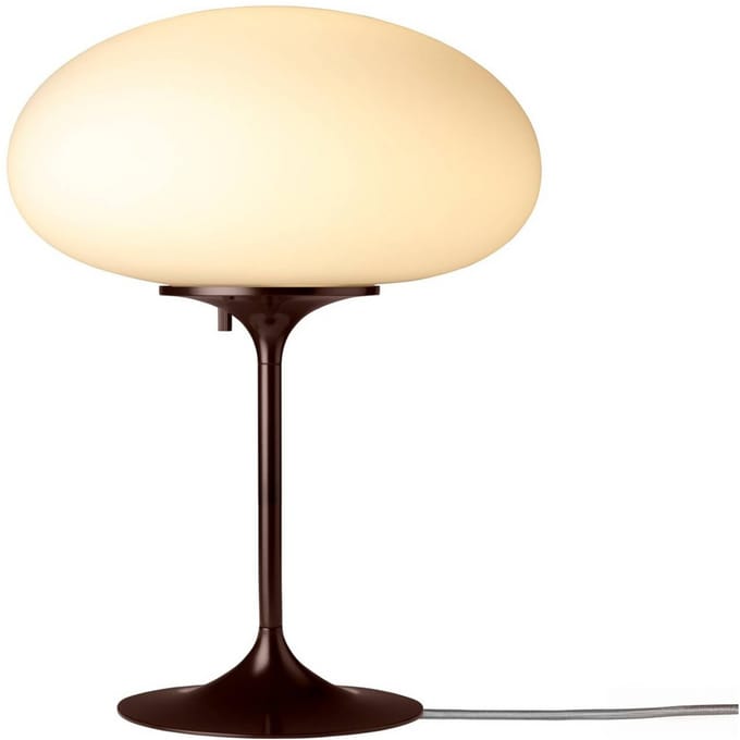 Gubi Tafellamp Stemlite, zwart-rood, hoogte 42 cm, dimbaar