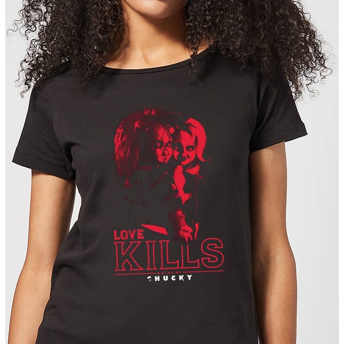 Chucky Love Kills Dames T-shirt - Zwart - S