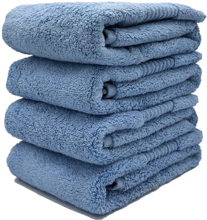 Max handdoek 50x70 cm blauw - set van 4