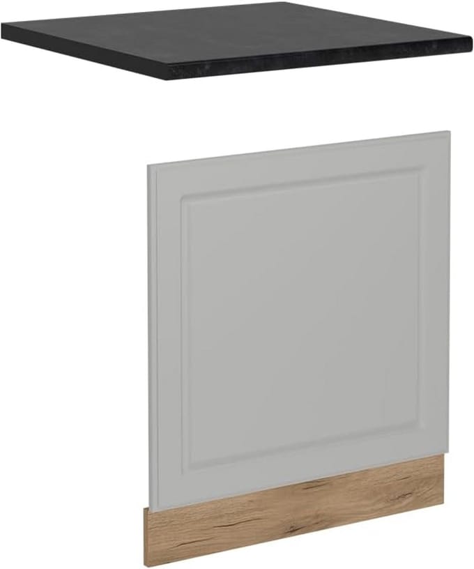 Universeel Voorpaneel Vaatwasser Wit Landhuis Stijl 60 cm