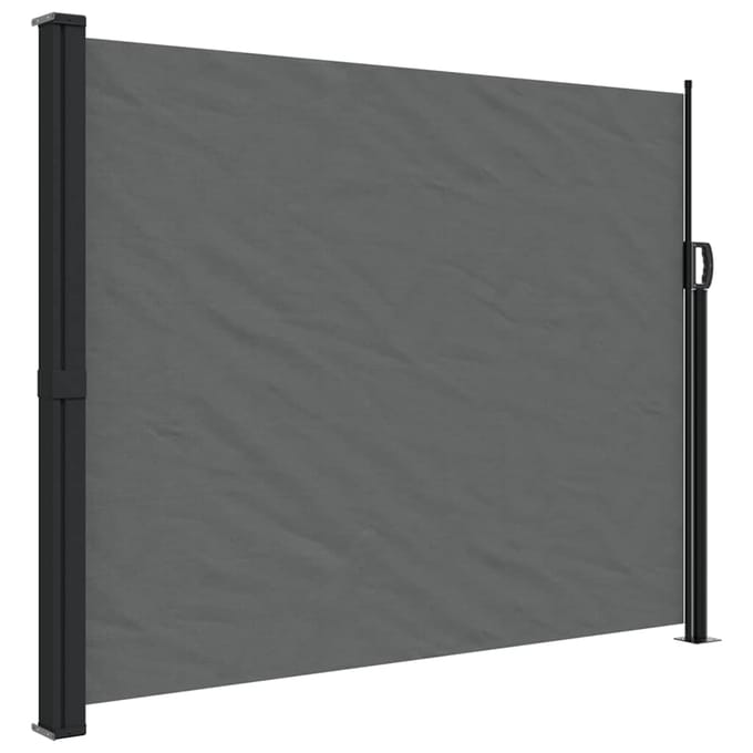 vidaXL - Windscherm - uittrekbaar - 160x600 - cm - antraciet