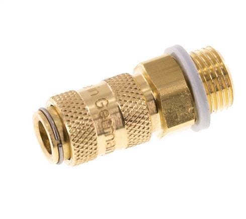 Messing DN 2.7 (Micro) Luchtkoppeling Snelkoppeling G 1/8 inch Buitendraad