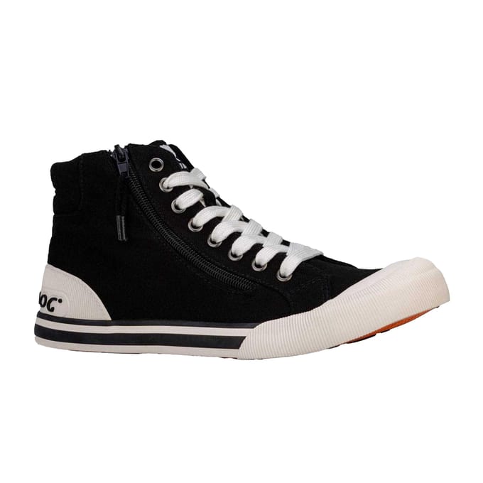 Rocket Dog Dames/Dames Jazzin Hi Canvas High Top Trainers (Zwart)