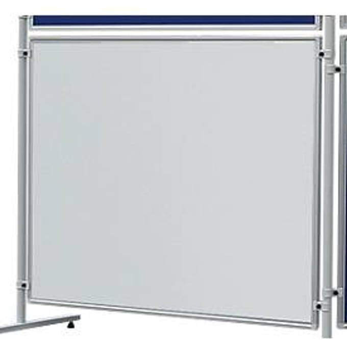 Franken ECO dubbelzijdig whiteboard, aluminium frame, 1200x1200 mm