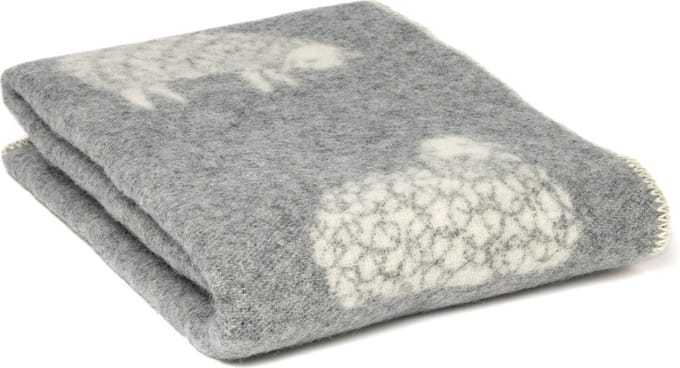 WOOOL Wollen Kinderdeken - SHEEP Mima (Grijs) - 130x90 - Ledikant